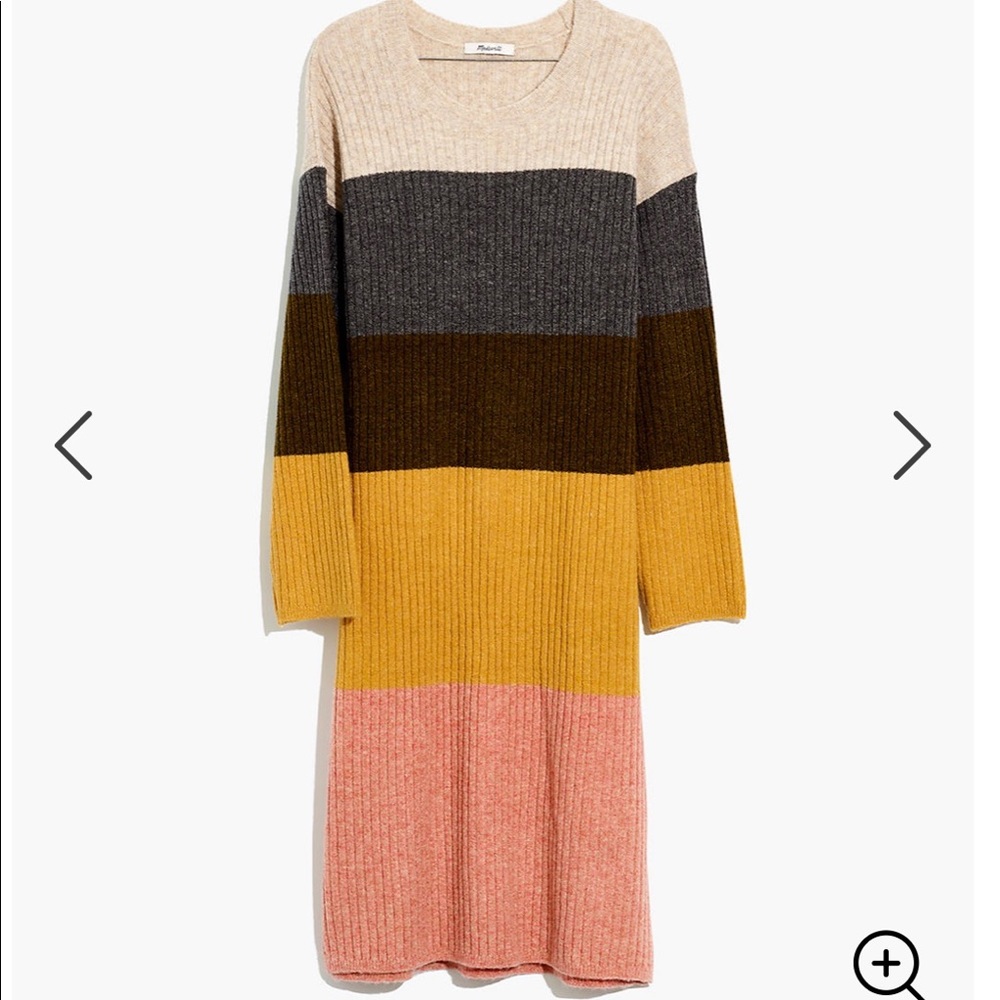 Madewell Color block Midi dress